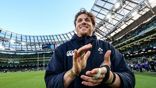 <p>Ryan Baird after the Italy game.</p>