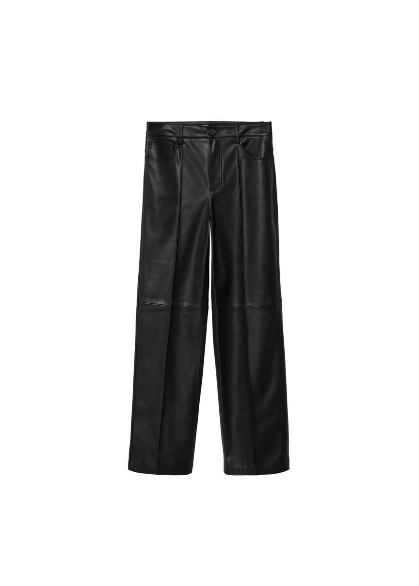 Black Leather Trousers, €39.99, Mango Black Leather Trousers, €39.99, Mango