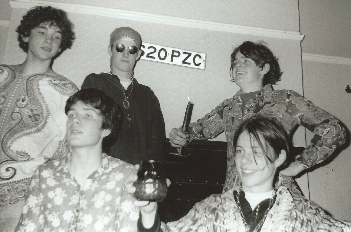 Cillian Murphy, second from left, and his teenage bandmates around 1992 when they were called Sarahdaze. (L-R: Bob Jackson, Cillian Murphy, John Powell, Eoin O'Sullivan, Padraig Murphy) Picture: Copyright Bob Jackson 