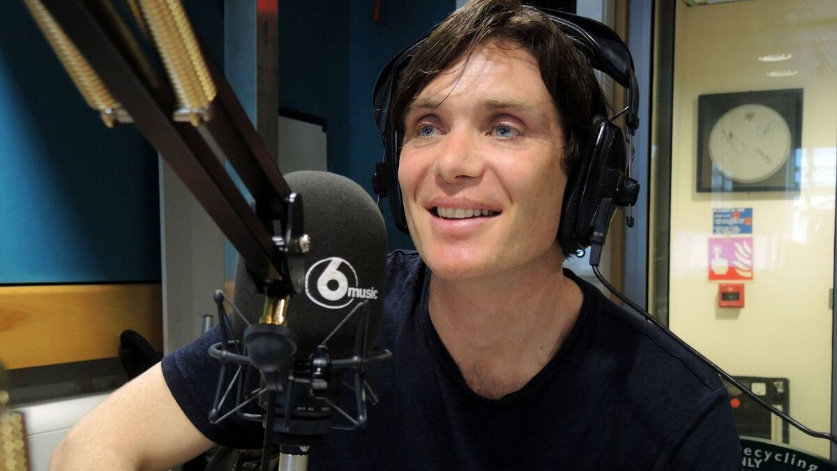 Cillian Murphy presenting his show on BBC 6 Music. 