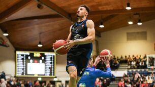 <p>NEXT STEP OF THE JOURNEY: UCC Blue Demons' James Beckom.  Pic: Tom Maher, Inpho</p>