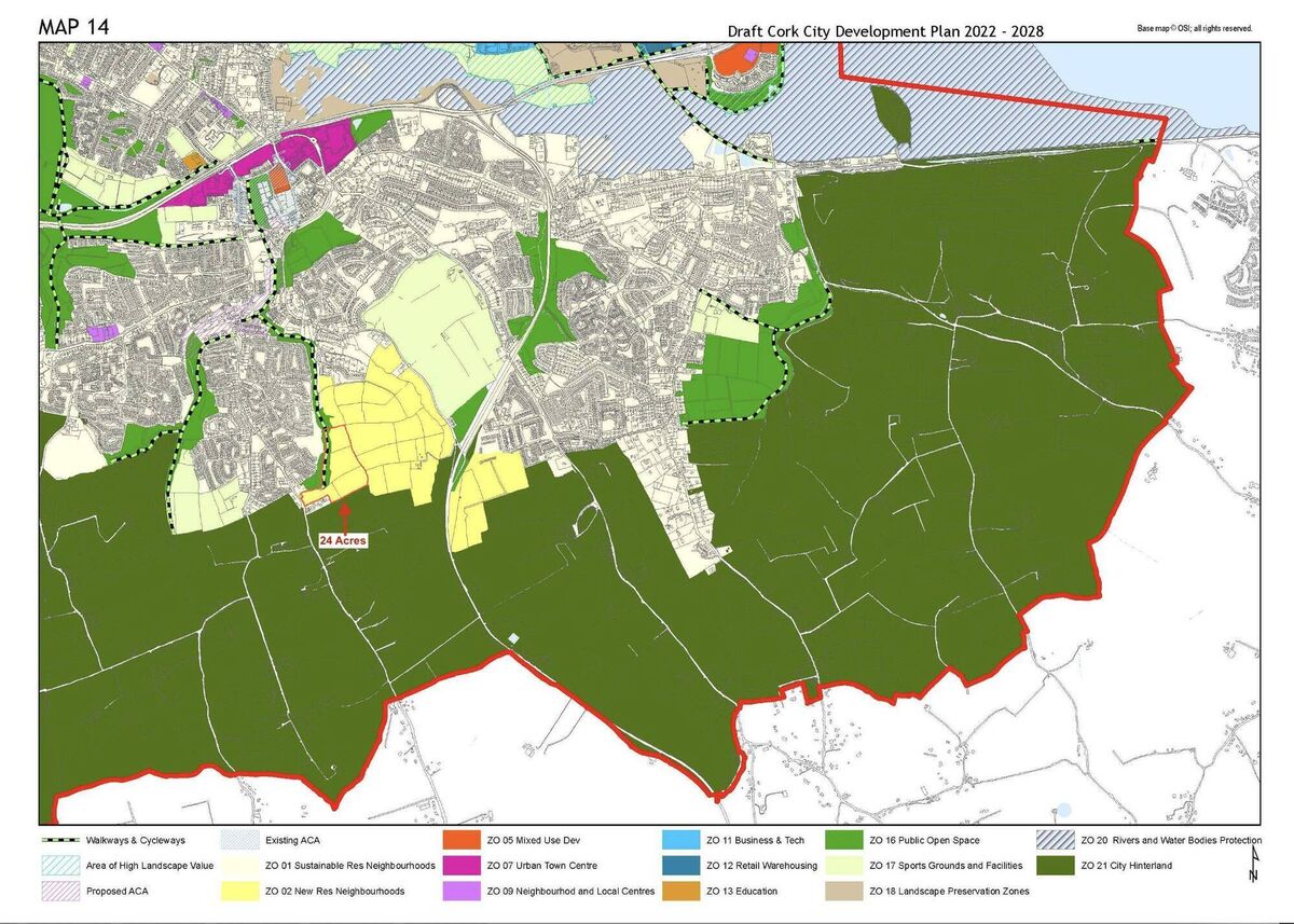 Castletreasure Douglas land zoning map Castletreasure Douglas land zoning map