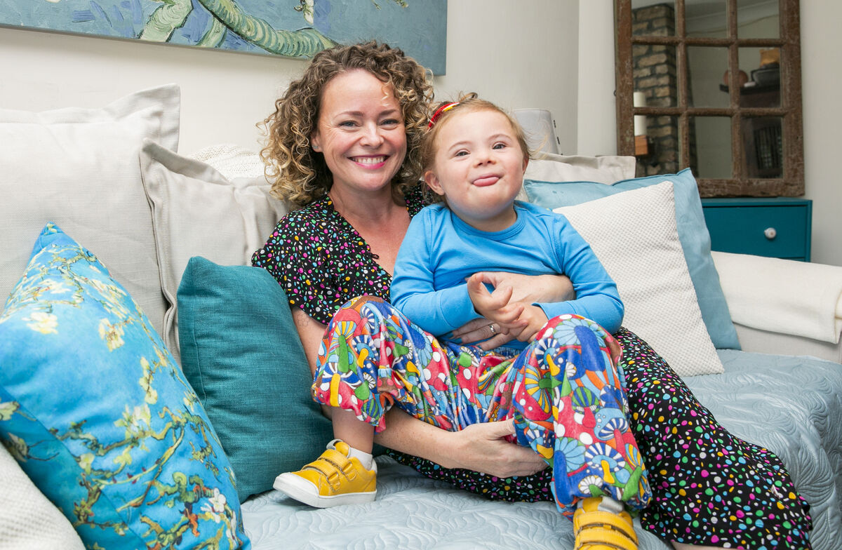 Gillian Phelan Auclaire and Elliah Phelan Auclaire at their home in Swords, Dublin. Picture: Gareth Chaney/Collins Photos