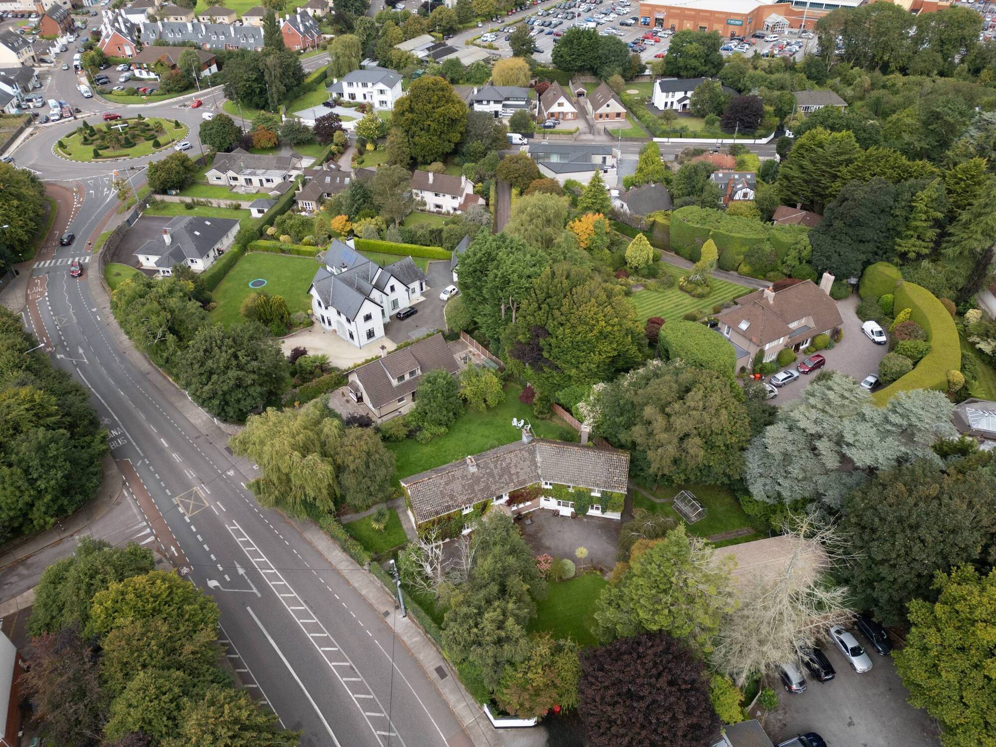 Ivy league: Creighton House,  pictured bottom of image, is near The Fingerpost roundabout at the pivot heart of greater Douglas. Agents Ann O'Mahony and Stuart O'Grady of Sherry FitzGerald guide at €1.45 million