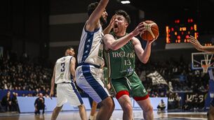 <p>SO CLOSE: Jordan Blount was brilliant for Ireland in Kosovo.</p>