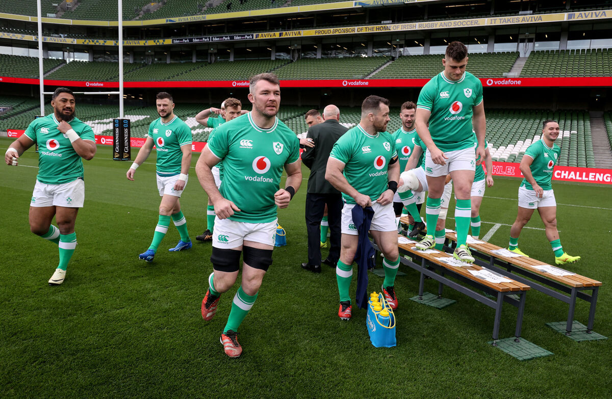 Peter O'Mahony during the Ireland Captain's Run. Pic: Dan Sheridan, Inpho