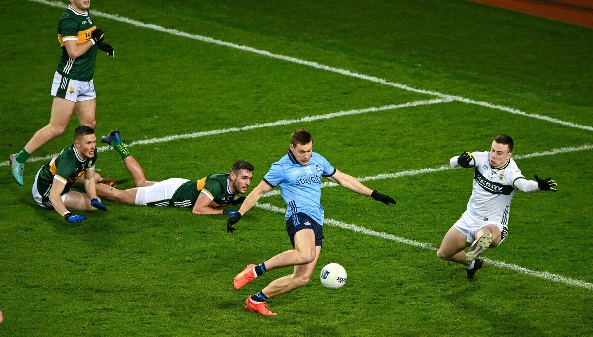 O'Callaghan shoots past Kerry goalkeeper Shane Ryan to score a goal, in the 5th minute. Photo by Ray McManus/Sportsfile O'Callaghan shoots past Kerry goalkeeper Shane Ryan to score a goal, in the 5th minute. Photo by Ray McManus/Sportsfile
