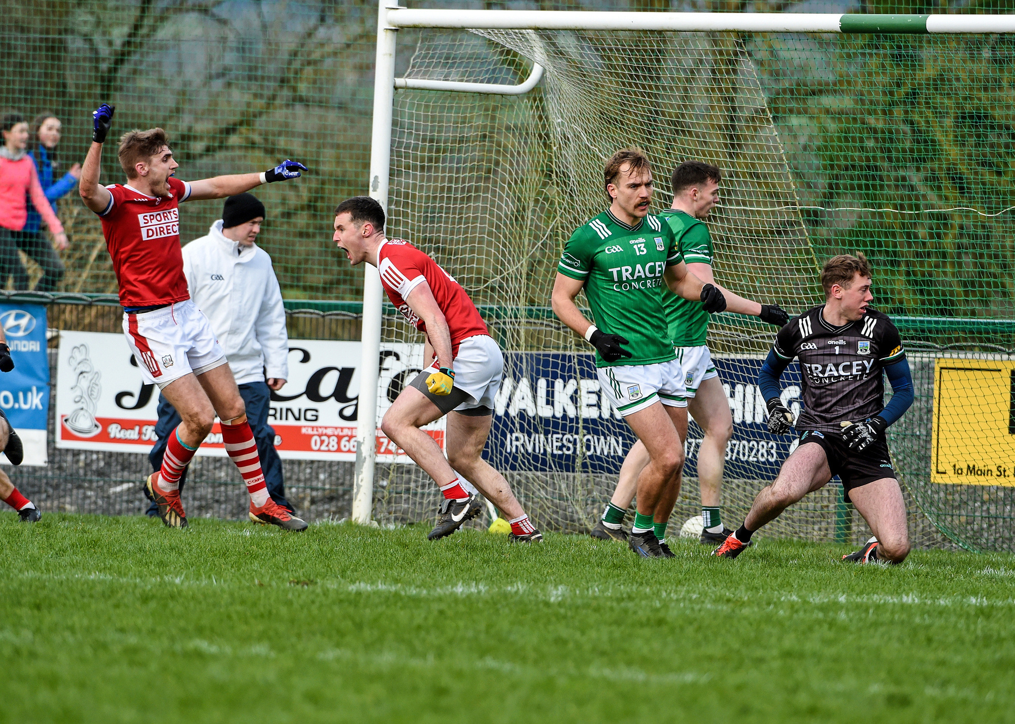 DEFINING SCORE: Maurice Shanley of Cork celebrates after he scored a goal. Pic: Andrew Paton, Inpho