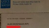 Irish Water apologises for sending bill to man they knew had died