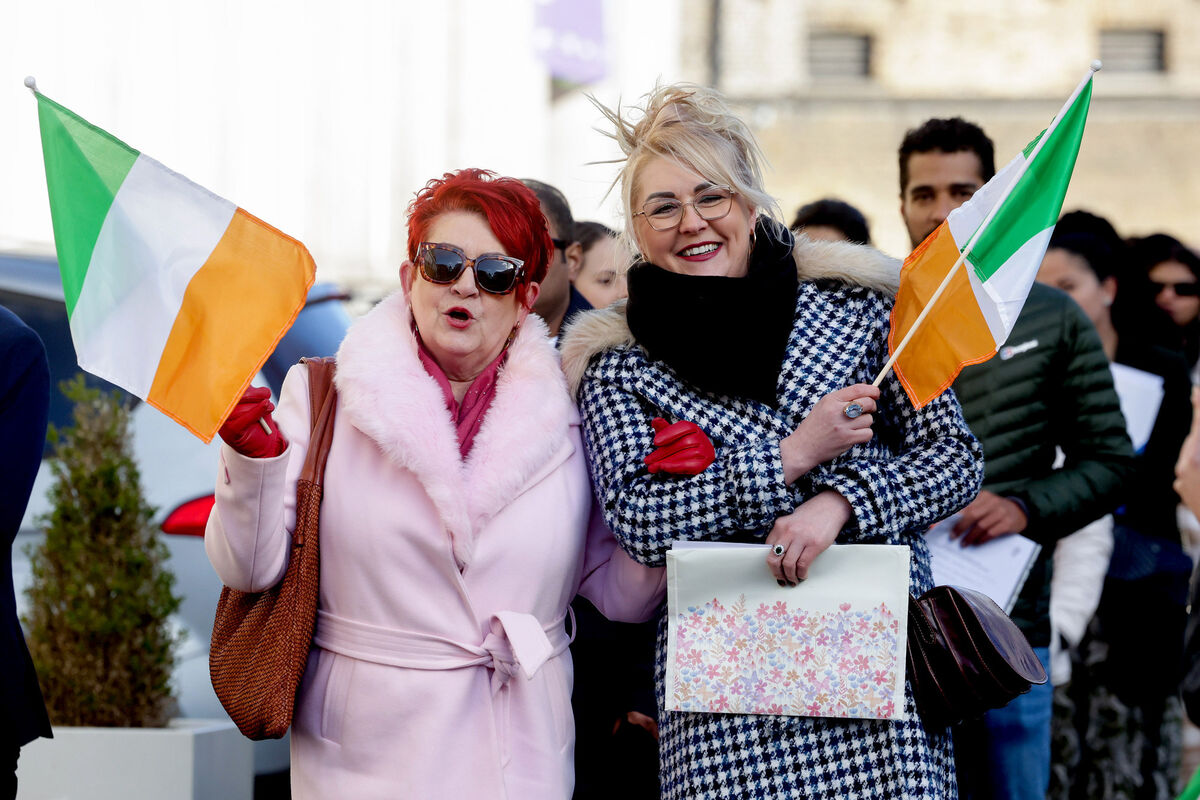 Originally from Poland, Dominika Zajmalowska, right, and her mum Yvonne were at the citizenship ceremonies at the National Concert Hall in Dublin. Picture: Maxwell’s Originally from Poland, Dominika Zajmalowska, right, and her mum Yvonne were at the citizenship ceremonies at the National Concert Hall in Dublin. Picture: Maxwell’s