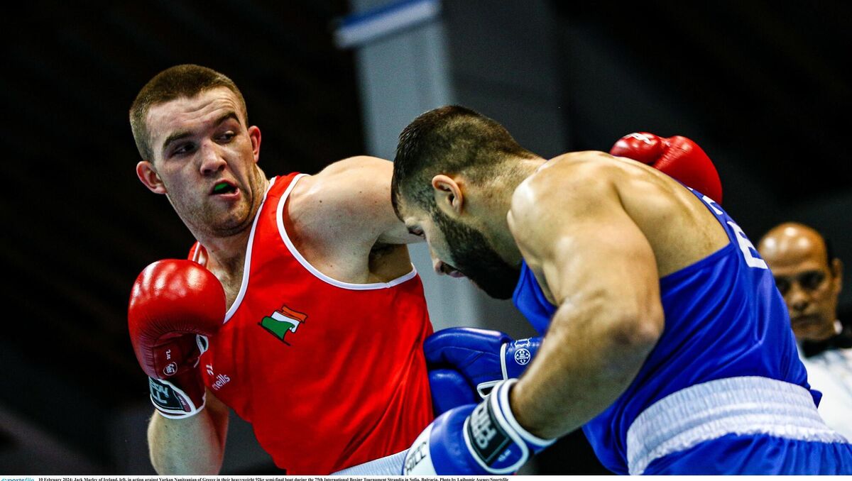 GOOD FORM: Jack Marley won a silver medal at the prestigious Strandja tournament in Bulgaria recently. Picture: Luibomir Asenov/Sportsfile