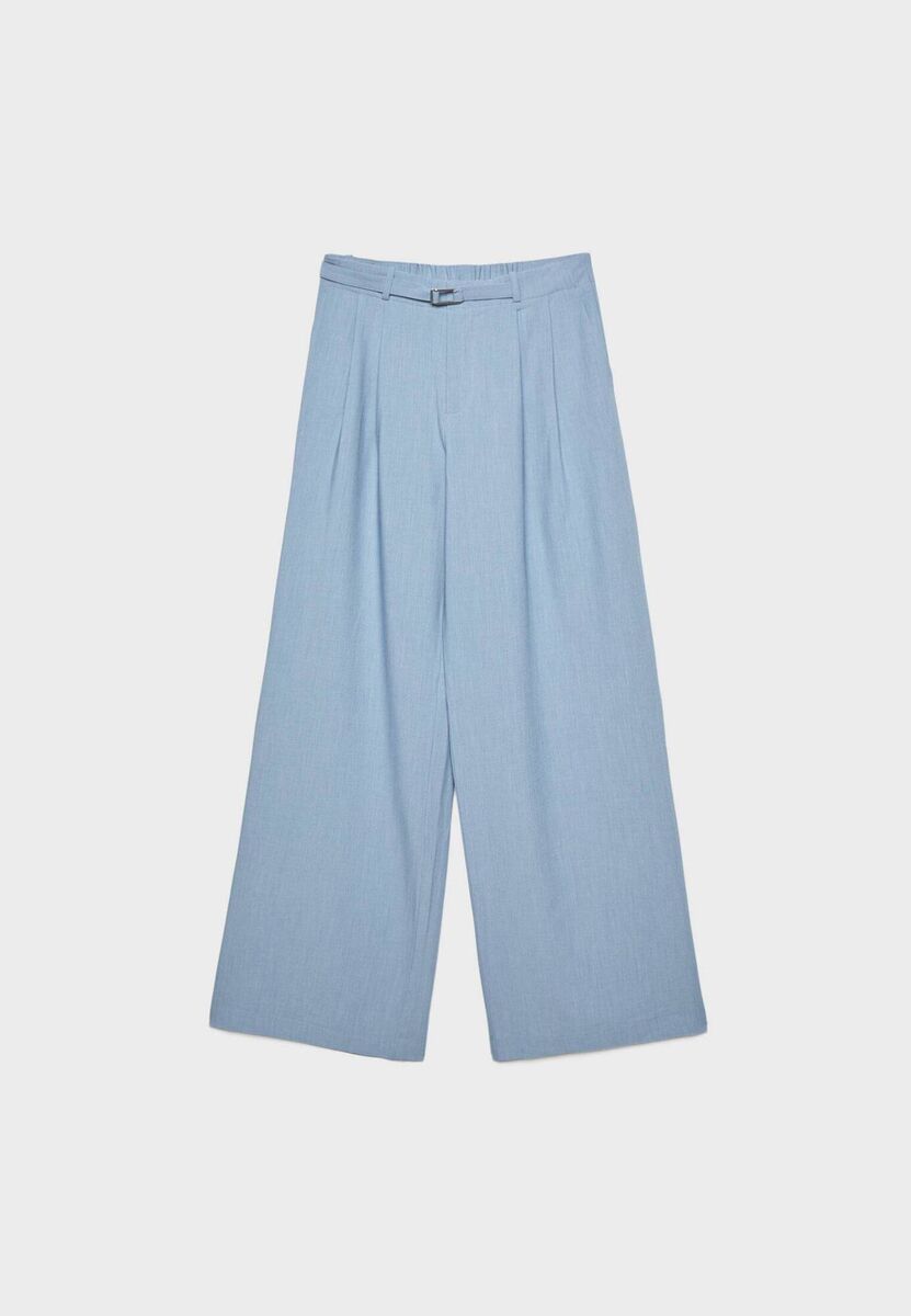 Blue Baggy Trousers, €29.99, Stradivarius