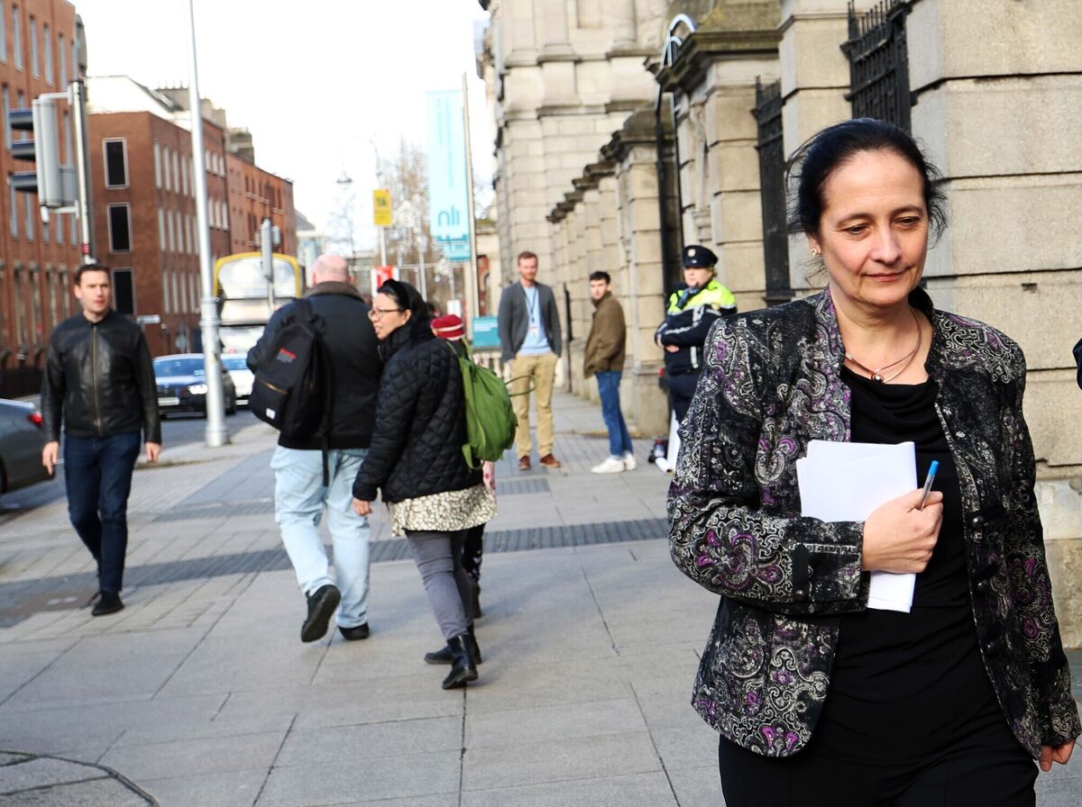 Minister for Media Catherine Martin arriving at the Dáil today before her appearance at a Dail Committee tonight. Picture: Leah Farrell / © RollingNews.ie