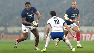 <p>FIVE WEEK SUSPENSION: France number 12 Jonathan Danty received a five week ban after appearing before an independent Disciplinary Committee today following his red card for an act of foul play in the game between France and Italy in the Guinness Six Nations on Sunday February 25. Pic: David Rogers/Getty Images</p>