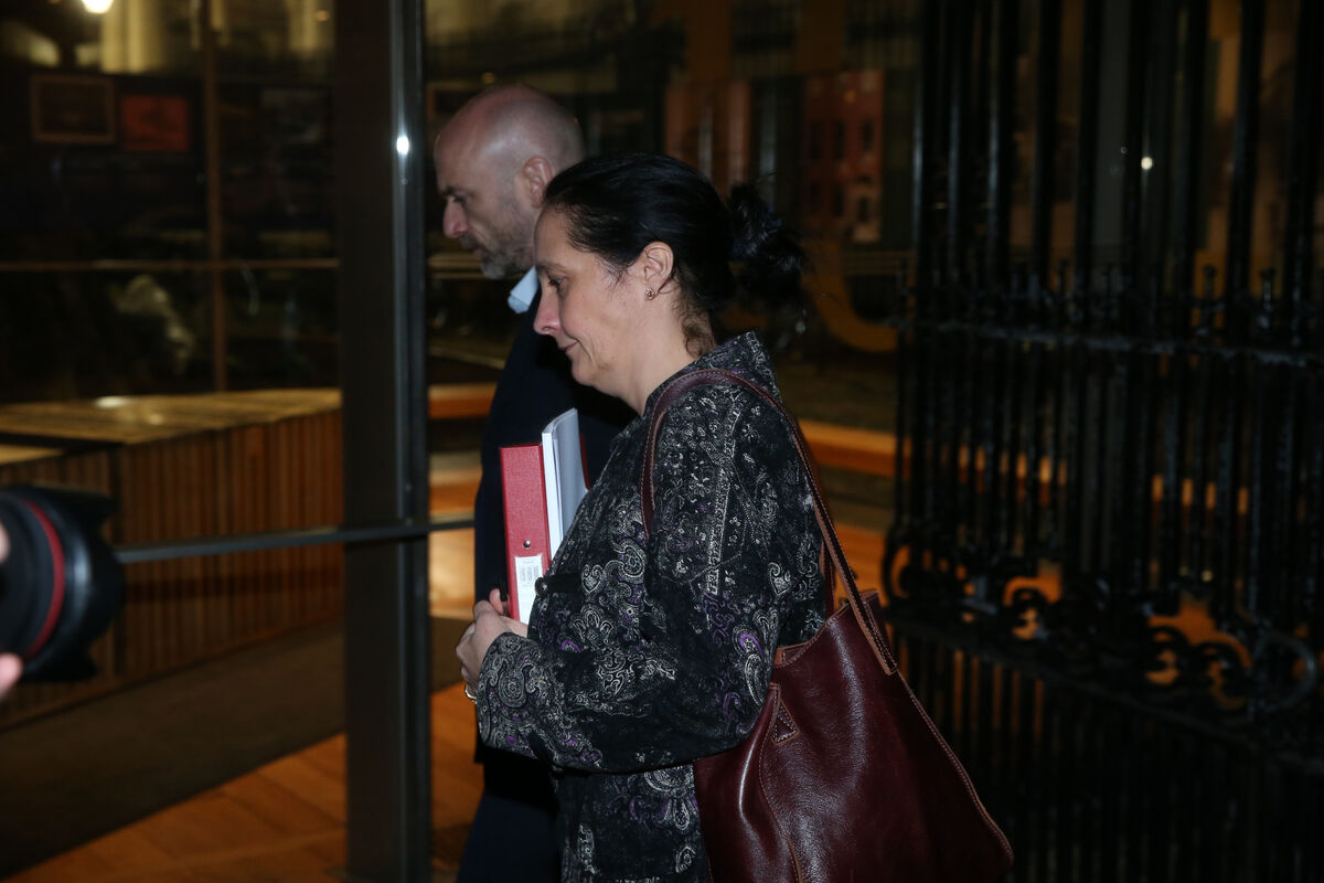 Catherine Martin pictured arriving at the Oireachtas committee in Leinster House Dublin this evening. Picture: Stephen Collins/Collins Photos