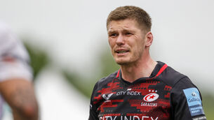 Owen Farrell will be leaving Saracens for Racing 92 at the end of the season (Ben Whitley/PA)