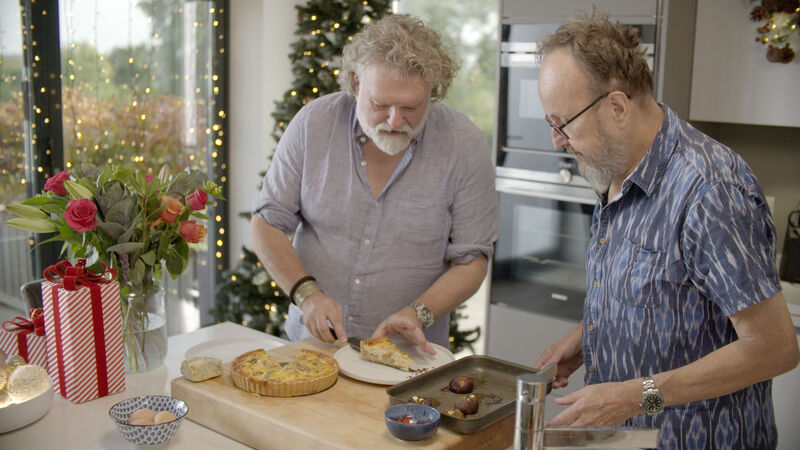Si King and Dave Myers of The Hairy Bikers. Picture: BBC/South Shore Productions/PA Wire