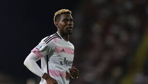 <p>EMPOLI, ITALY - SEPTEMBER 3: Paul Labile Pogba of Juventus looks on during the Serie A TIM match between Empoli FC and Juventus at Stadio Carlo Castellani on September 3, 2023 in Empoli, Italy. (Photo by Gabriele Maltinti/Getty Images)</p>