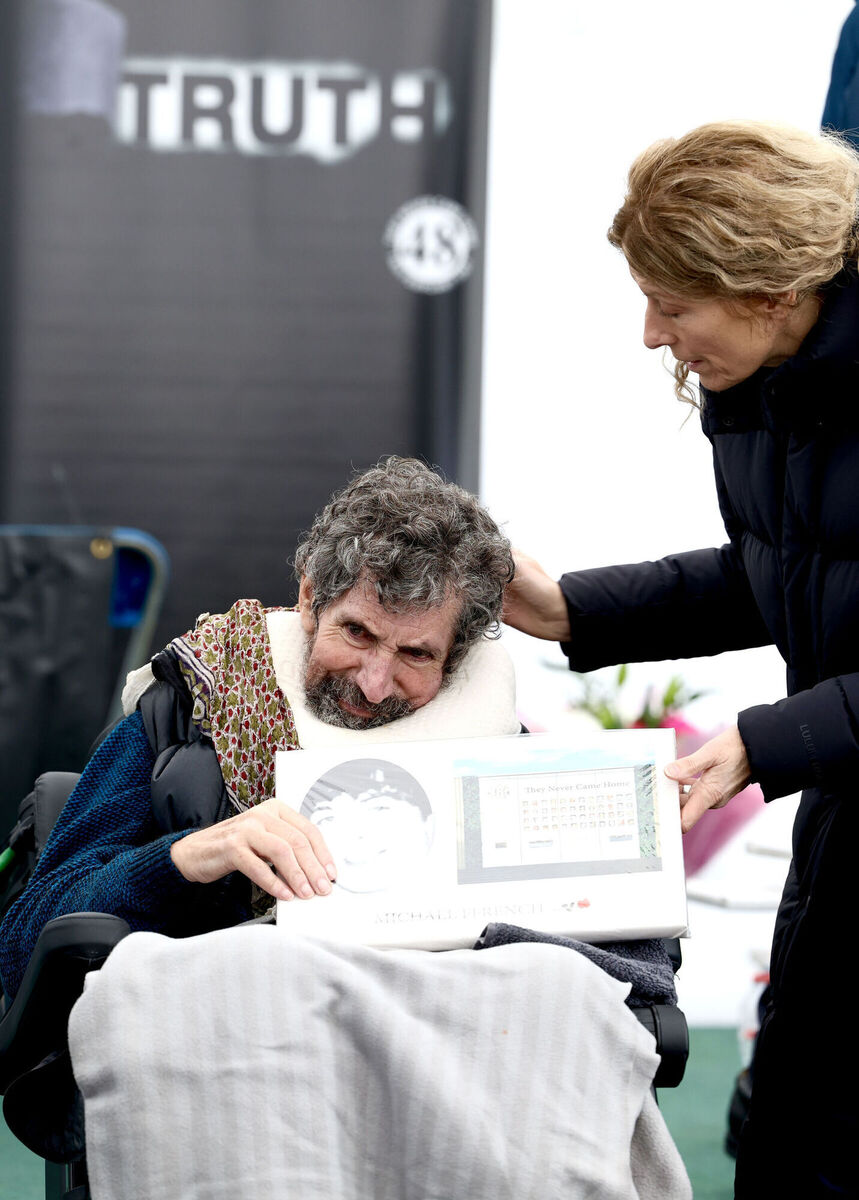 Charlie Bird with his wife Claire at the Stardust anniversary memorial earlier this month. Picture: Leah Farrell/© Charlie Bird with his wife Claire at the Stardust anniversary memorial earlier this month. Picture: Leah Farrell/©