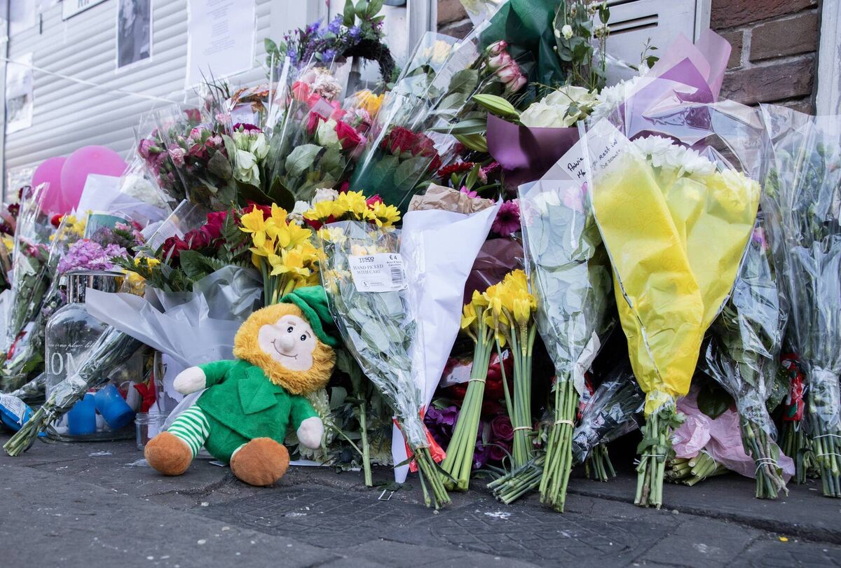 Messages and Flowers close to the scene where Ann Delaney was found. Picture: Gareth Chaney Messages and Flowers close to the scene where Ann Delaney was found. Picture: Gareth Chaney