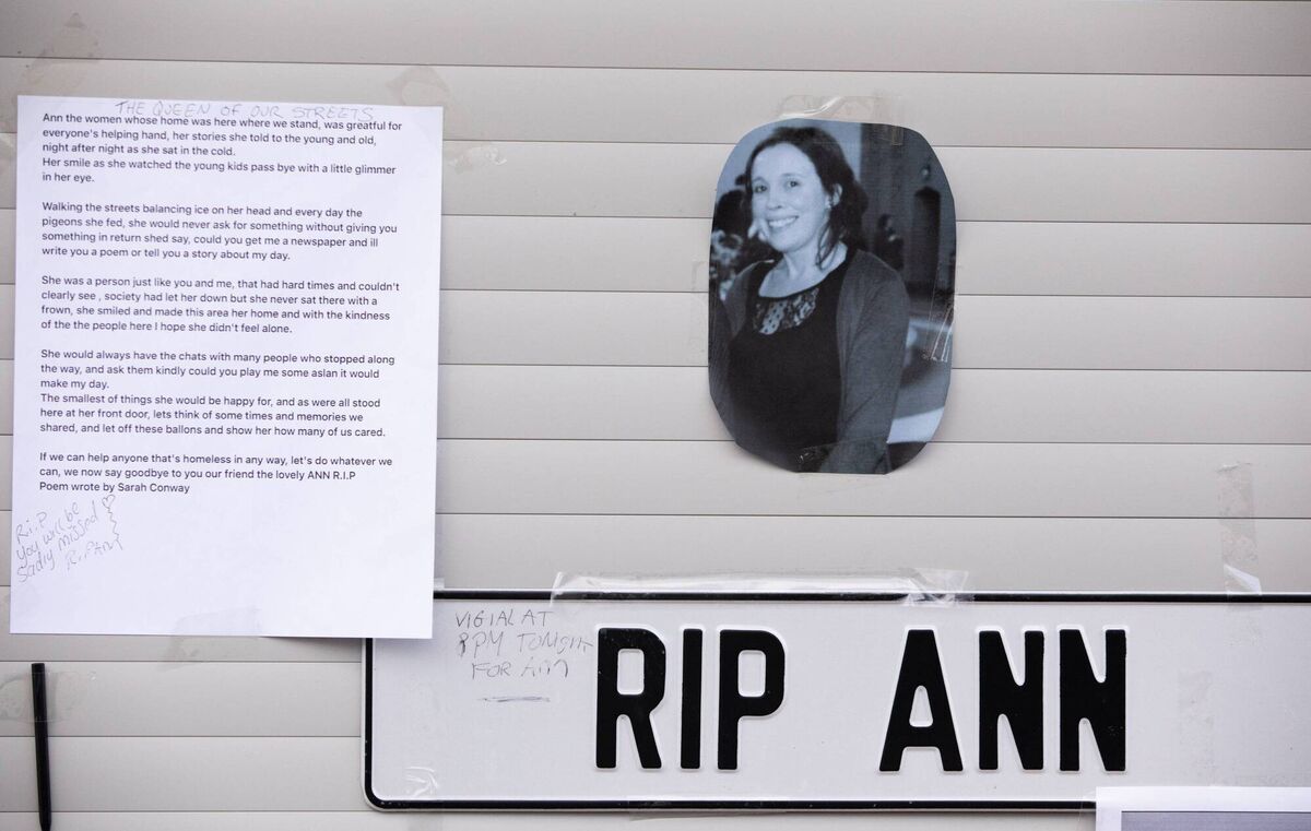 A photo of Ann Delaney close to the scene where Ann Delaney was found close to the Tesco Express supermarket on Aungier Street, Dublin. A photo of Ann Delaney close to the scene where Ann Delaney was found close to the Tesco Express supermarket on Aungier Street, Dublin.