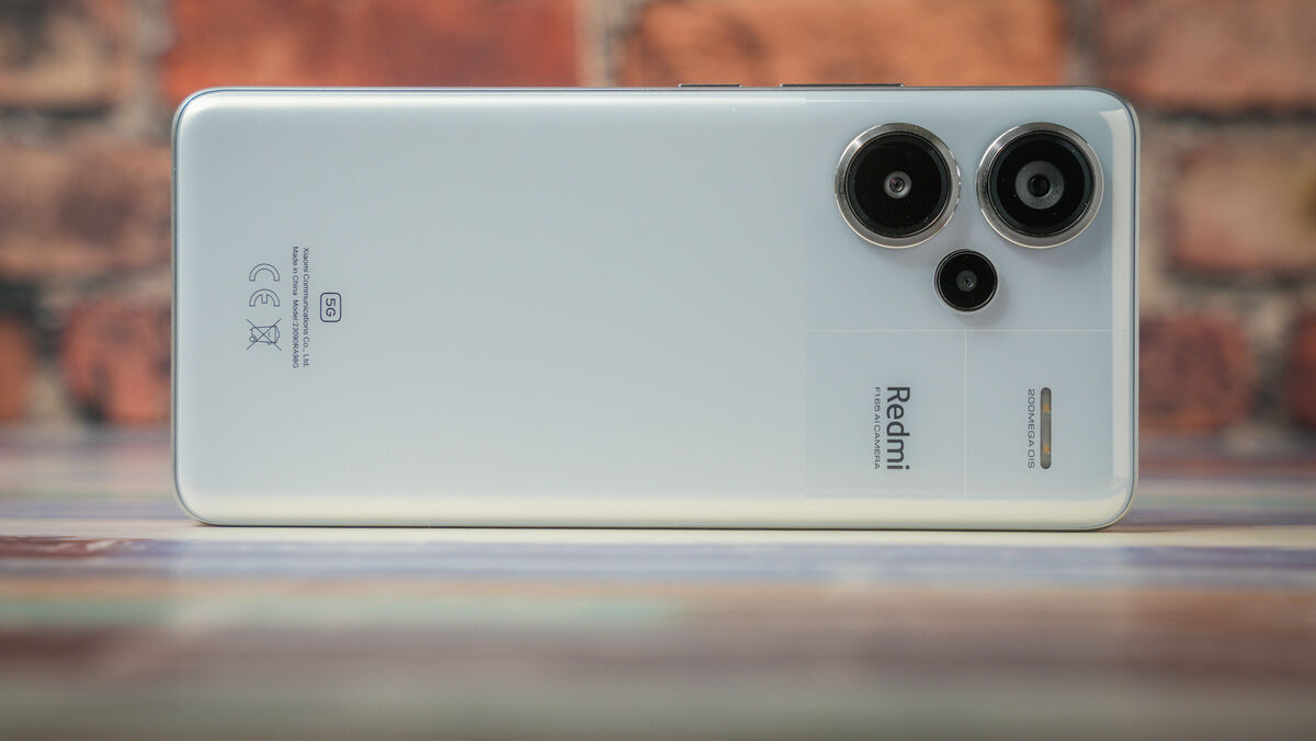 The Note 13 pro+ features Corning Gorilla Glass Victus for improved resistance to drops and scratches. Picture: Noel Campion.