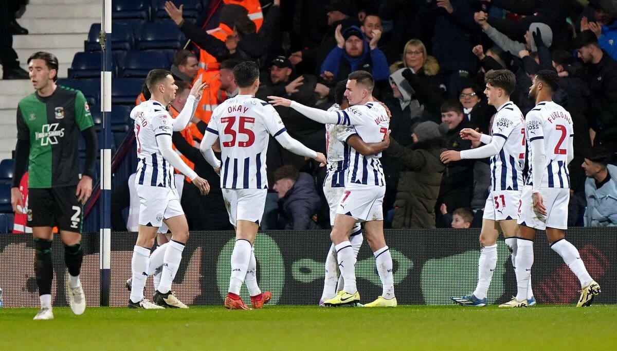 West Bromwich Albion's Grady Diangana celebrates scoring their side's second goal of the game. Picture: Bradley Collyer/PA Wire.