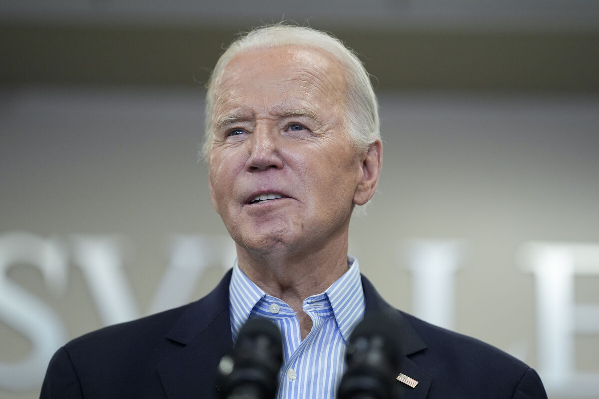 President Joe Biden announced the air drop on Friday (AP)