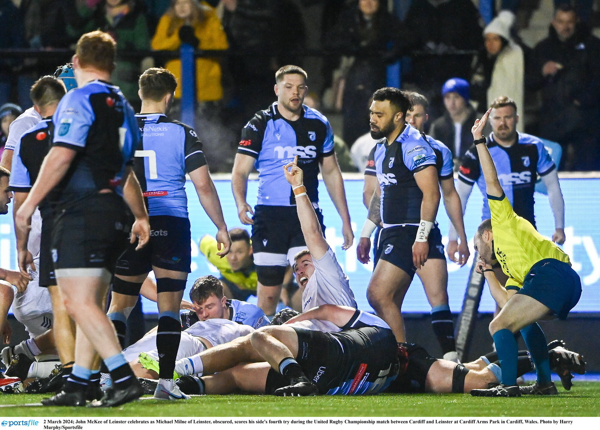 Milne grabs brace as Leinster reassert position atop URC with win in Cardiff