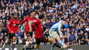 <p>MESMERISING: Phil Foden scored twice against United. Pic: Mike Egerton, PA</p>