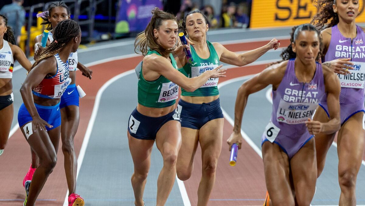 Ireland’s Sophie Becker and Phil Healy running in the final. Picture: ©INPHO/Morgan Treacy