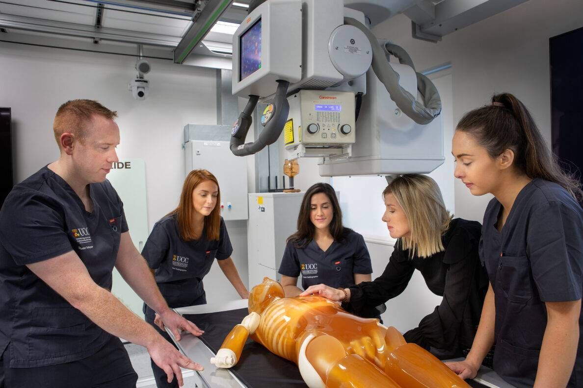 Msc Diagnostic Radiography students in training at UCC. Msc Diagnostic Radiography students in training at UCC.