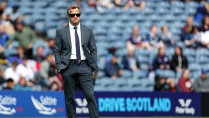 <p>France head coach Fabien Galthie during the warm-up. Picture: ©INPHO/Laszlo Geczo</p>