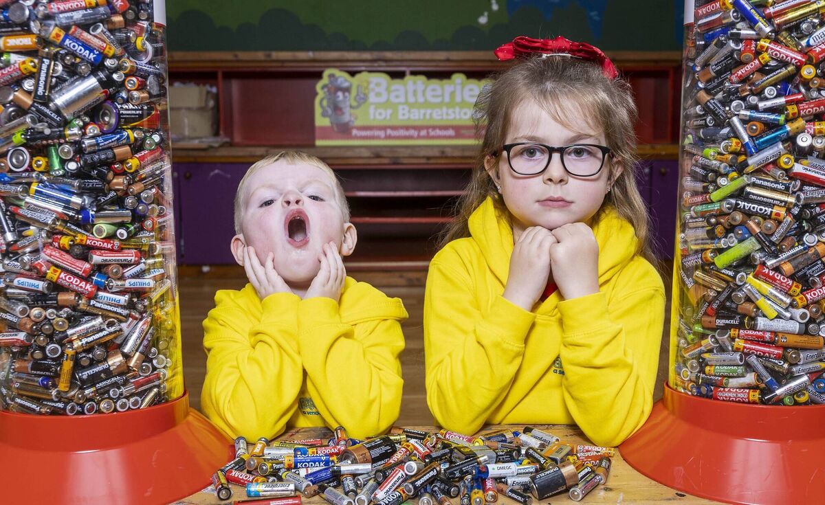 The European Recycling Platform, Ireland’s only pan-European compliance scheme for Waste Electrical and Electronic Equipment (WEEE) and Waste Batteries is asking schools to register and participate in the ‘Batteries for Barretstown’ Schools Challenge. Campers Darcie Gavin (6) and her brother Cole (3) are pictured launching this year's Batteries for Barretstown campaign