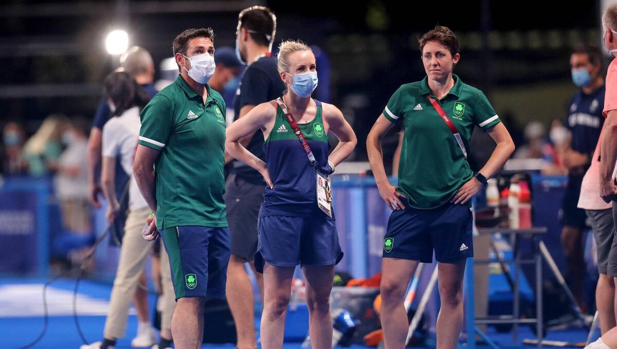 Sean Dancer, Kate Kirby and Lisa Jacob at the Tokyo Olympics. Picture: ©INPHO/Bryan Keane
