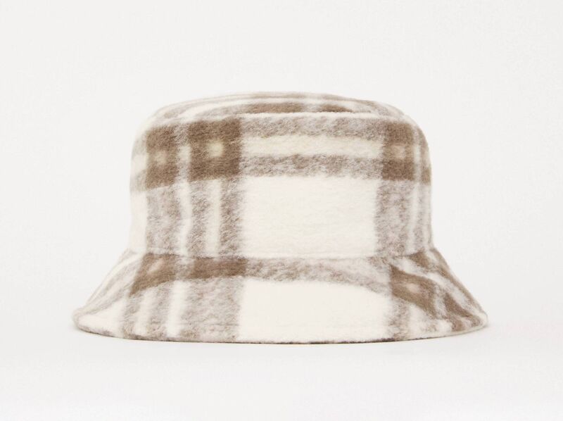 Ivory Check Bucket Hat, €14.50, Oxendales