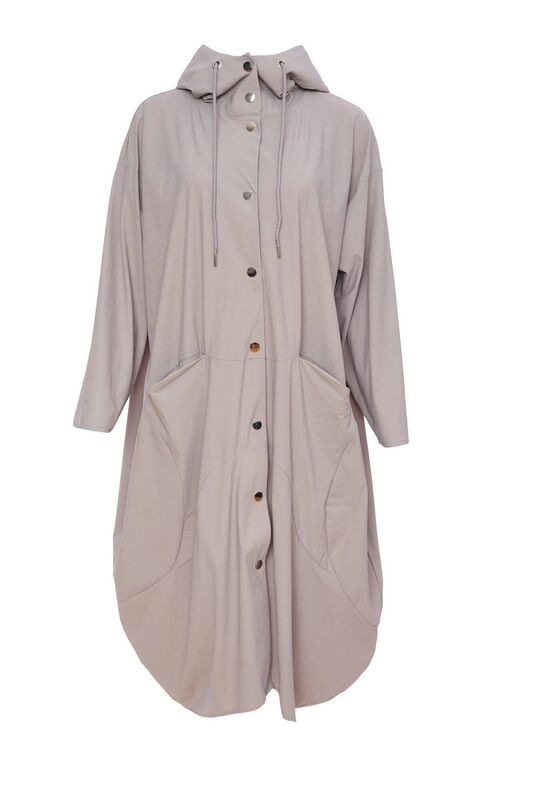 Hooded Tulip Shaped Mac, €218, NAYA available nationwide