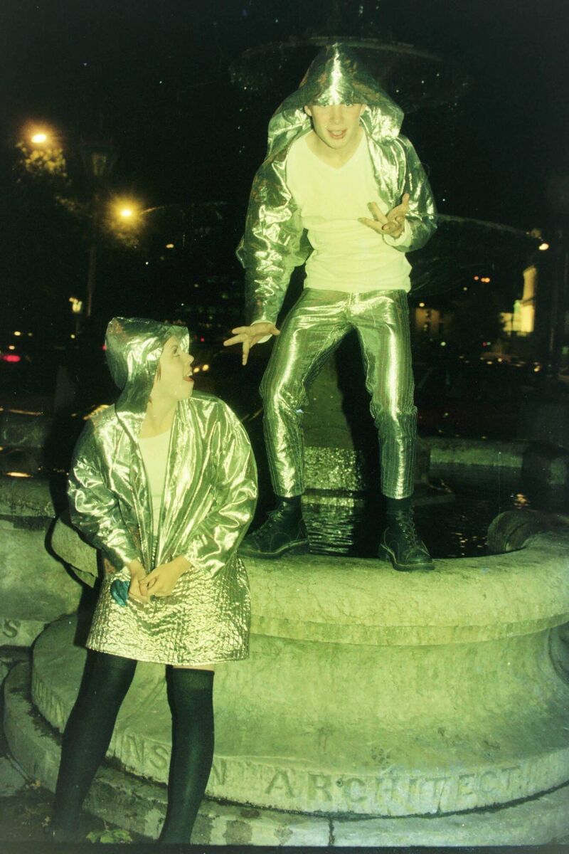 Eileen Walsh and Cillian Murphy at the fountain on Grand Parade in Cork in September 1996 as part of their first media photoshoot for the premiere production of Disco Pigs. Picture: Eddie O'Hare/Irish Examiner Archive Eileen Walsh and Cillian Murphy at the fountain on Grand Parade in Cork in September 1996 as part of their first media photoshoot for the premiere production of Disco Pigs. Picture: Eddie O'Hare/Irish Examiner Archive