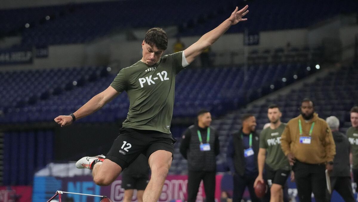 Down GAA goalkeeper Charlie Smyth at the NFL Combine. Picture: ©INPHO/USA TODAY Sports/Kirby Lee