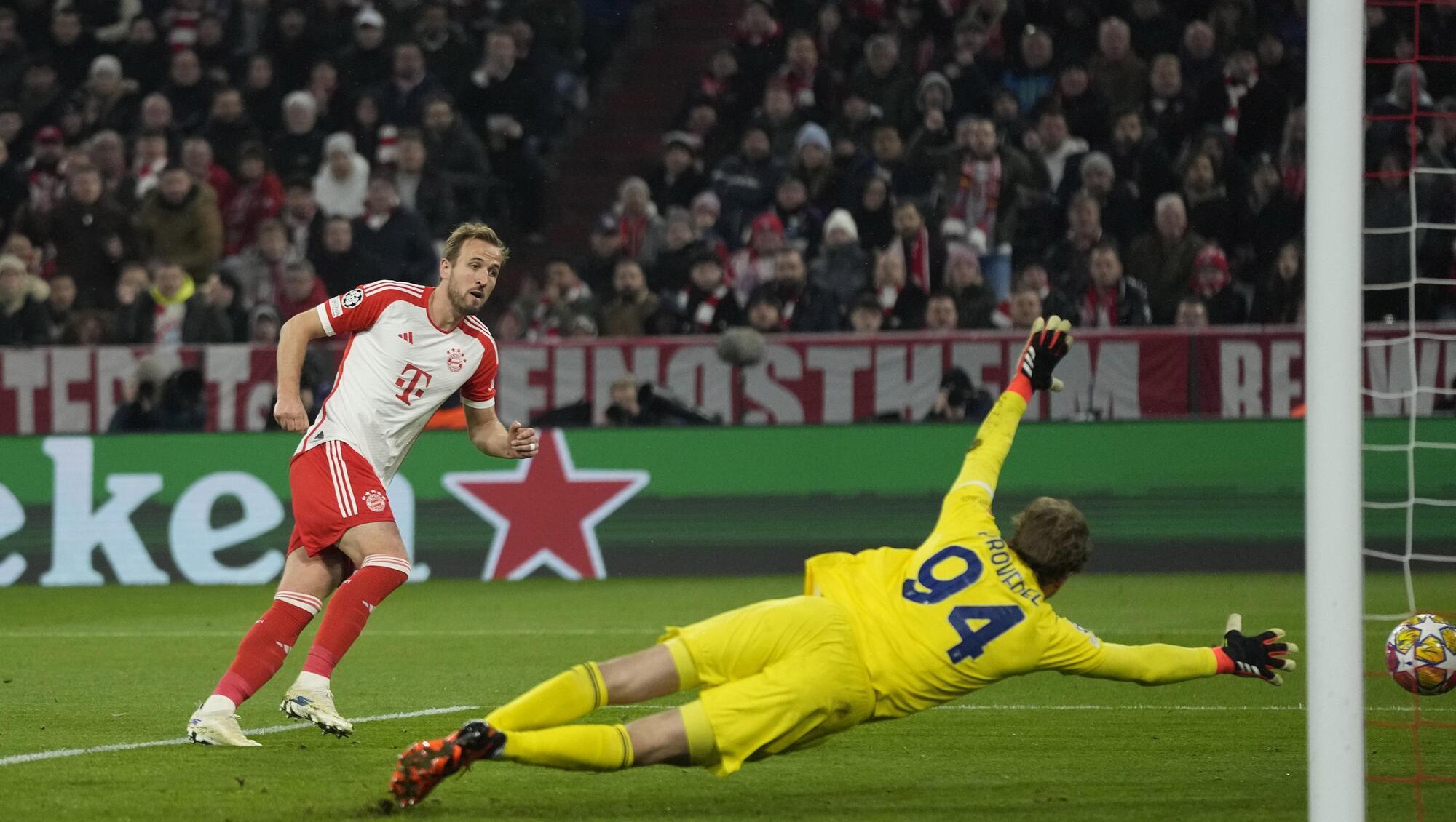 Harry Kane double lifts Bayern Munich into Champions League quarter-final