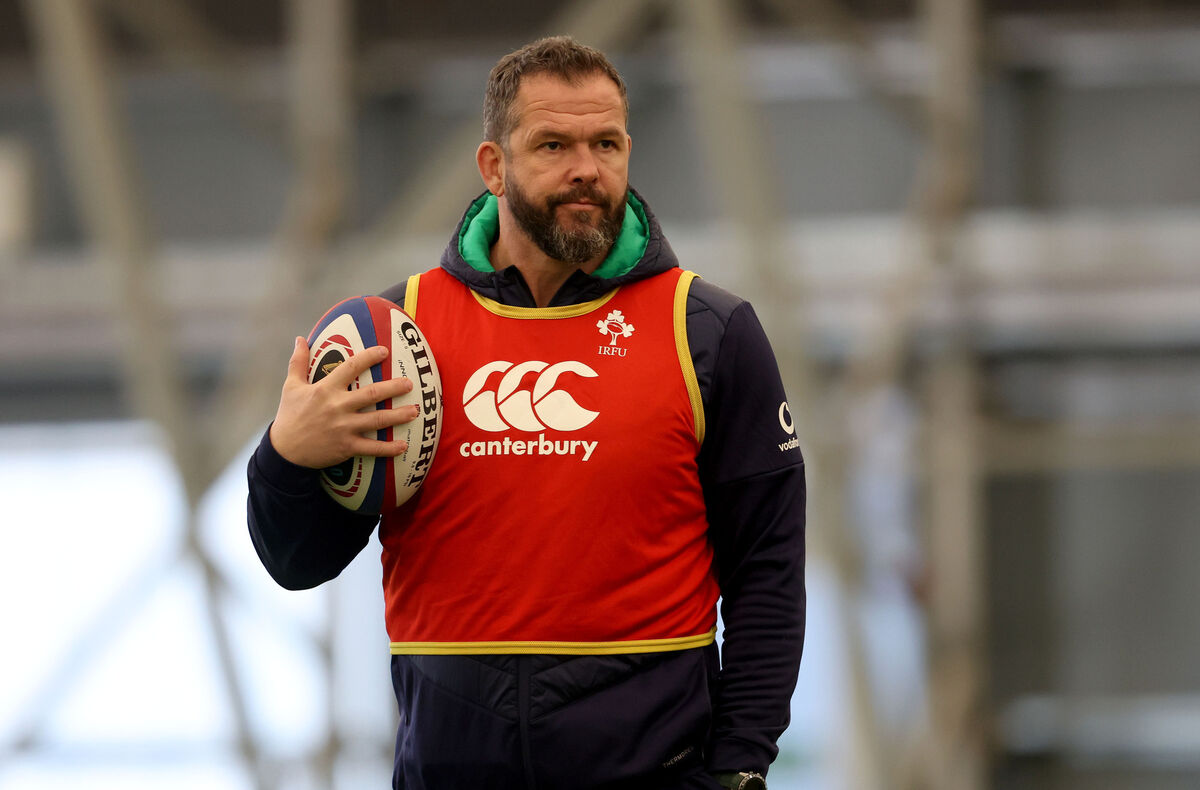 STOMPING GROUND: Ireland head coach Andy Farrell will bring his side to Twickenham this weekend. Pic: INPHO/Dan Sheridan