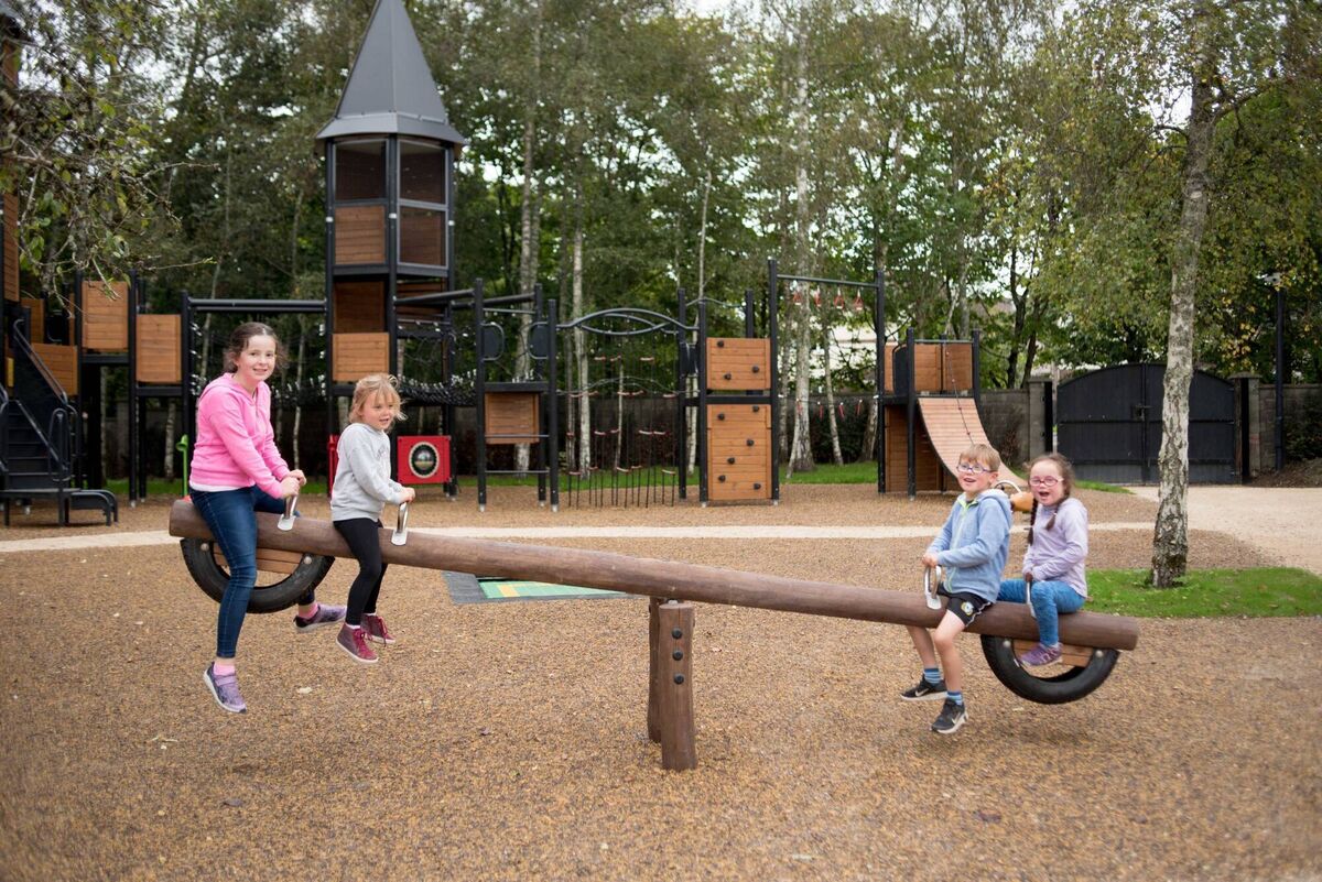 Kids enjoying the new playground at Mallow Castle Picture: Sean Jefferies Photography
