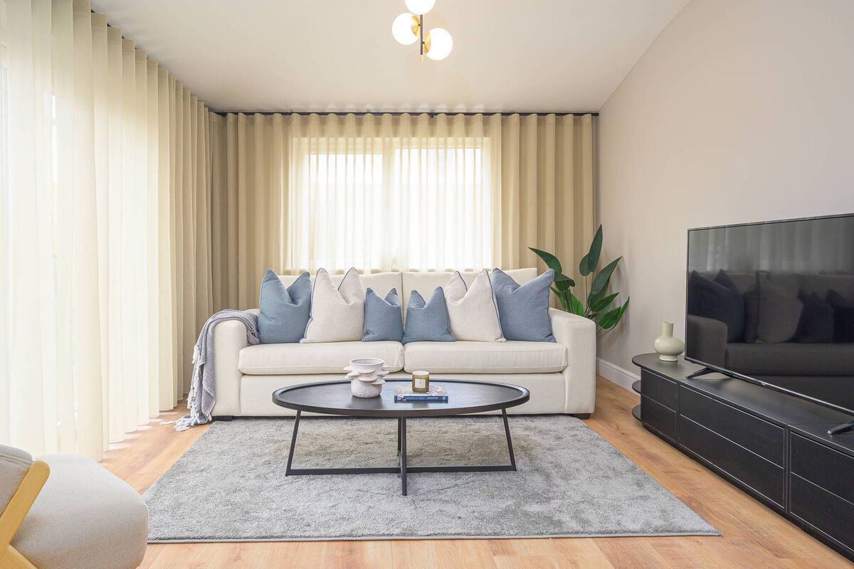 The "back annex" extends the main open plan living area at Rose Hill