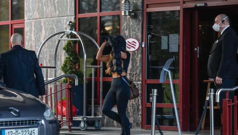 Kirstie McGrath leaving the Crowne Plaza Hotel in Santry, Dublin, in April 2021. File photo: Leon Farrell / RollingNews.ie Kirstie McGrath leaving the Crowne Plaza Hotel in Santry, Dublin, in April 2021. File photo: Leon Farrell / RollingNews.ie