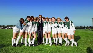 <p>Manager Harry Batt and the English women's football team in Mexico. Picture: Copa 71</p>
