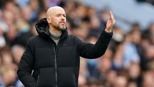 <p>Manchester United manager Erik ten Hag (Mike Egerton/PA)</p>