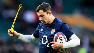 <p>England defence coach Felix Jones during the warm-up before facing Wales in the Six Nations. Picture: ©INPHO/Billy Stickland</p>