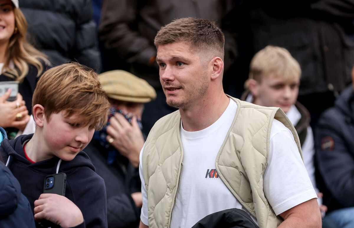 Owen Farrell in attendance at the game