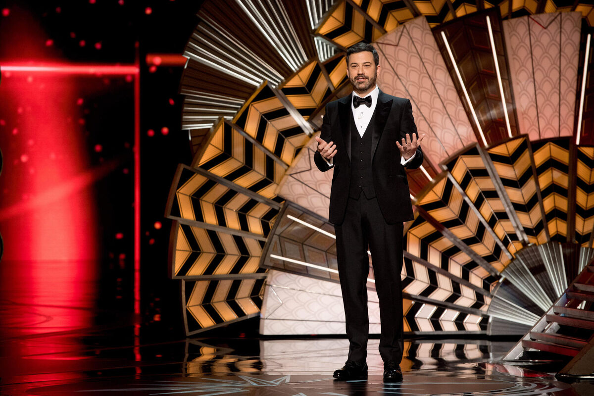 Jimmy Kimmel hosting the awards in 2017. Picture: AMPAS/AdMedia Credit: Ampas/AdMedia/ZUMA Wire/Alamy Live News Jimmy Kimmel hosting the awards in 2017. Picture: AMPAS/AdMedia Credit: Ampas/AdMedia/ZUMA Wire/Alamy Live News