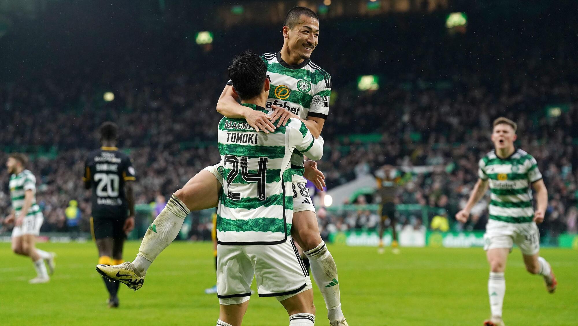 Maeda hat-trick steers Celtic past spirited Livingston into cup semi